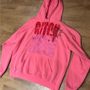 Pink Graphic Hoodie